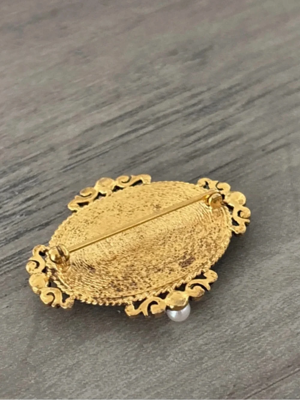 Museum of Fine Arts Black Onyx & Pearl Ornate Brooch - Women Jewelry